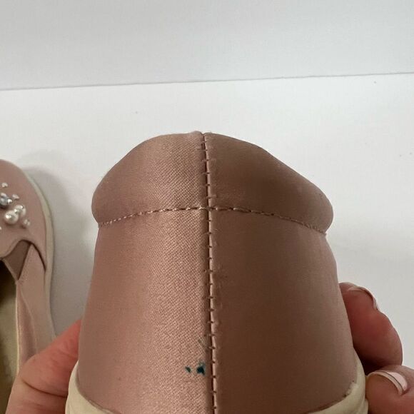 - Big Buddha pink satin “ bling” sneakers. Size 9.5 - Picture 7 of 8